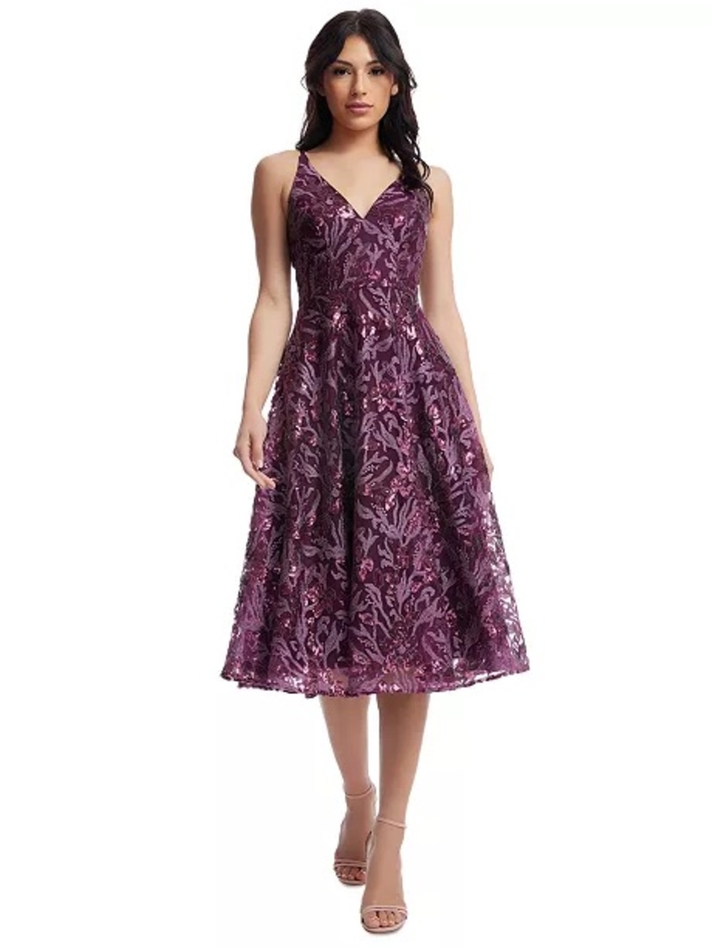 Elisa Embellished Dress Black Multi